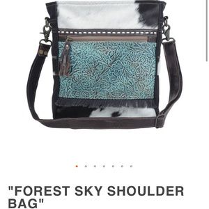 Myra “Forest Sky” shoulder bag